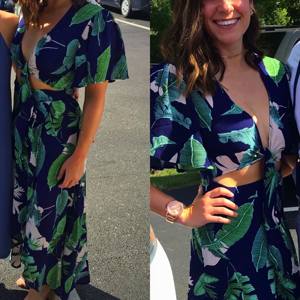 Open front wrap dress
